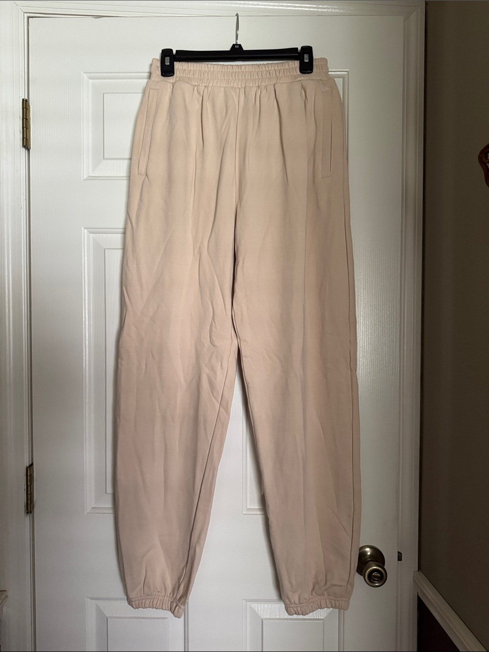 naked wardrobe Light Beige Elastic-Waist Track Pants